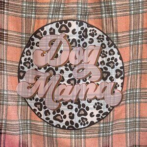 Hollister Boyfriend Flannel - Upcycled Dog Mama Transfer